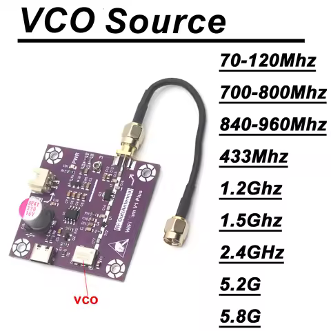 433Mhz~5.8Ghz USB VCO Source 915Mhz 1.5Ghz 2.4Ghz RF Generator FOR FM Radio WIFI BT GNSS Drone Walki