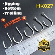 5PCS 10PCS MataKail x4 KUAT Heavy Duty Fishing Hook x4 STRONG Bottom Jigging Drifting Trolling Kuat 
