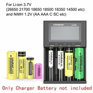 LIITOKALA LII-M4 4 Slots Battery Charger with LCD Display for 18650 26650 18500 AA AAA Lithium NiMH 