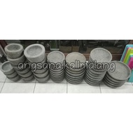 Original Stone Mortar and Pestle and 1 Set of Original Stone Mortar and Pestle