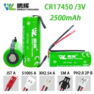 3PCS Penghui CR17450 3.0V GREAT POWER smoke-sensing battery CR17450 Hikvision smoke-sensing fire det