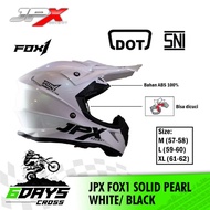 JPX FOX1 SOLID PEARL WHITE HELMET