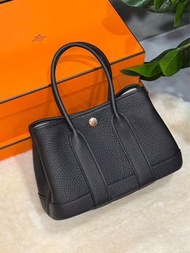 Hermes🌟mini Garden Party 黑銀 stamp K