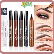 ✿BJA✿ Liquid Eyebrow Pencil, Long lasting Waterproof 4 Point Eyebrow Pencil,  Anti-Sweat  Eyebrow Pe