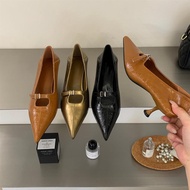 TT Pointed Toe Thin Mary Jane Shoes Women's Shoes Slip-On Shoes Work Shoes