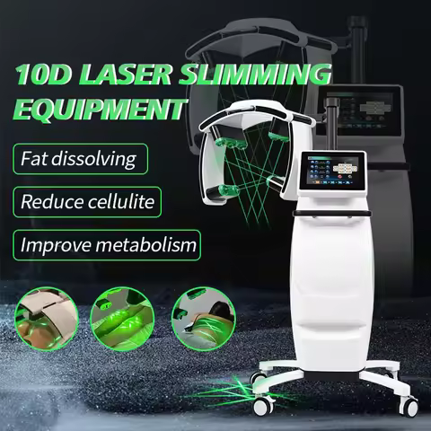 Newest 10D Emerald Laser Therapy 532nm Diode Zerona Laser Fat Removal Body Sculpture Weight Loss Bod