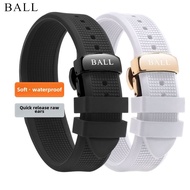 7/24 ✈ In stock14mm - 24mm rubber strap. The rubber strap is suitable for BALL strap Railroad Herit