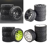 [mcfsnzwtxz1bw] 4pcs RC Rubber Tire for HSP HoBao Crawler Car Buggy Trucks Replacement Parts