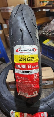 Ban motor matic Tubelles  100/80 ring 14 Zeneos Zn62 100/80 14 ZENEOS ZN62