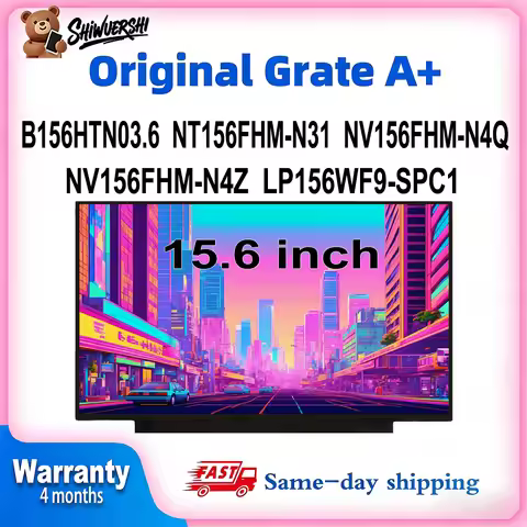 Original New A+ 15.6 inch Laptop Lcd Screen Monitor Panel Slim B156HTN03.6 NT156FHM N31 NV156FHM N4Q