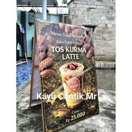 2-sided wooden x banner stand, sales banner stand, thanksgiving event banner stand, banner printing