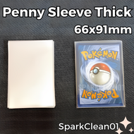 🇸🇬 Thick Card Sleeve 1 Pack (50pcs) 66x91mm Penny Sleeves for Standard Cards TCG Pokemon One Piece M