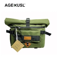 AGEKUSL Bike Bag Insulatable Front Basket Bag Dry Wet Separation For Brompton Pikes 3Sixty Folding Bicycle