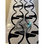 (Ready Stock) S1510# Rim Sticker Perodua Axia Style Vinyl Decal Sticker ( Rim Size 15”inch )