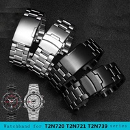 Steel Bracelet for men's TIMEX T2N720 T2N721 TW2R55500 T2N721 watch strap 24x16mm lug end silver black stainless watchband strap