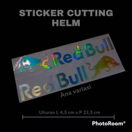 STICKER HELM REDBULL STICKER CUTTING REDBULL  STICKER MOTOR REDBULL STIKER HELM REDBULL
