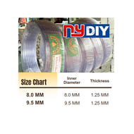 PVC Clear Hose Pipe / Paip Air (Feet) - 8.0mm / 9.5mm