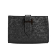 【二手】愛馬仕 Bearn 卡包 單色 Veau Epsom So Black