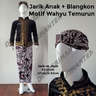 Jarik + blangkon Set for dependent children