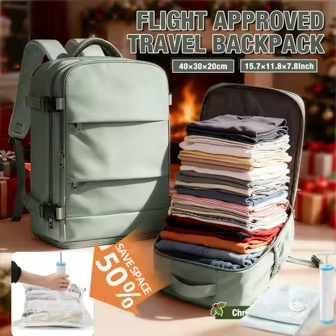 Able Carry Cabin Backpack for Ryanair 40x30x20 Travel Suitcases Backpack for Women Men, Vacuum Backp