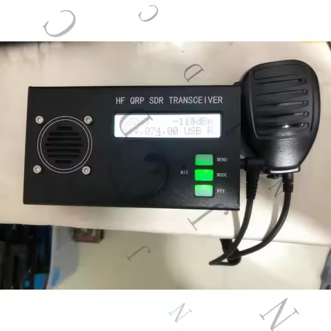 1PC Microphone USDX QCX To SSB HF QRP Transceiver 8-Band 5W DSP SDR Radio