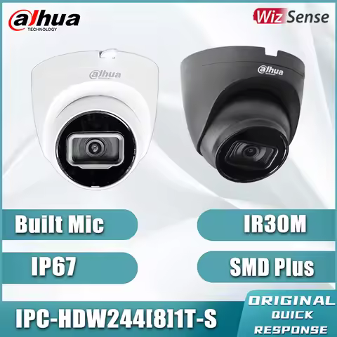 Dahua IPC-HDW2441T-S 4MP 4K IR Outdoor Camera Built-in Microphone SD Card Solt Up to 256G Onvif Secu