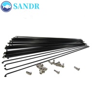 SANDR Bicycle Spokes Flexible Black Mountain Bike 170mm-290mm 27.5inch 26inch Spokes Nipples