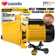 DELTON ปั๊มน้ำเจ็ทเดี่ยว ปั๊มน้ำเจ็ท 1 แรงม้า 800W 1HP ปั๊มน้ำ Self Priming Pump รุ่นงานหนัก ทำงานได