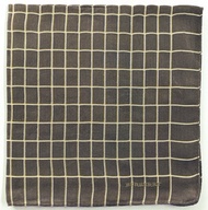 Burberry 古董手帕 - 口袋巾 - 棕色格紋 18 x 18 英吋