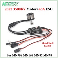 NEEBRC 2322 3500KV Outrunner Brushless Motor & AM32 45A Metal Shell Brushless ESC SM3.0 For 1/12 RC 