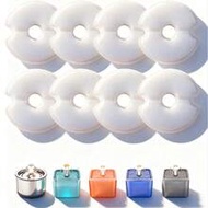10 Pcs [Round] Cat Fountain Filter Replacement Filters, Compatible With 80oz/2.4L Cat Fountain, Mult