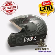 KBR Fullface Helmet SHOEI MODEL x14 BLACK WHITE CONSEP Marquez