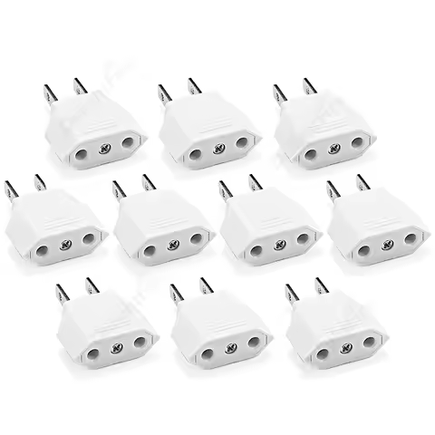 1/5/10pcs US To EU American Travel Adapter 2 pin 4.0mm European EU To US plug Power adapter Converte