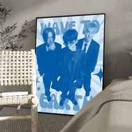 2025 W-Wave To Earth Band Classic Movie Posters Fancy Wall Sticker for Living Room Bar Decoration Ro