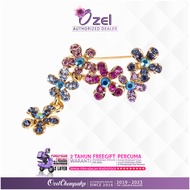 𝗥𝗲𝗮𝗱𝘆 𝗦𝘁𝗼𝗰𝗸 Ozel Chempaka Bahu Medium B193 monsoon flower , Pin Ring Tudung, Kerongsang, Set Batu Swarovski