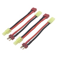 for Airsoft Only,2Pairs Vgoohobby 3.93" Adapter Compatible with Mini Tamiya Style Connector to Deans