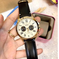 ◎Mens Watch Fossil Watch Leather Strap #COD♔
