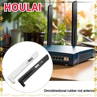 HOULAI SMA Male Connector Antenna, 700-2700mhz SMA Internal Screw 3G 4G Router Modem, Hot 2G 3G 4G LTE Internal Needle for GSM/CDMA WiFi Router Modem Black White Full Band Antenna