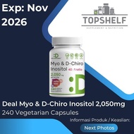 Deal Supplement Myo-Inositol & D-Chiro Inositol 2050mg Fertility Vegan