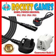 MESIN Original PS4 Power Cable Machine PS2/ PS3/ PS4/ PS5 POWER CABLE/