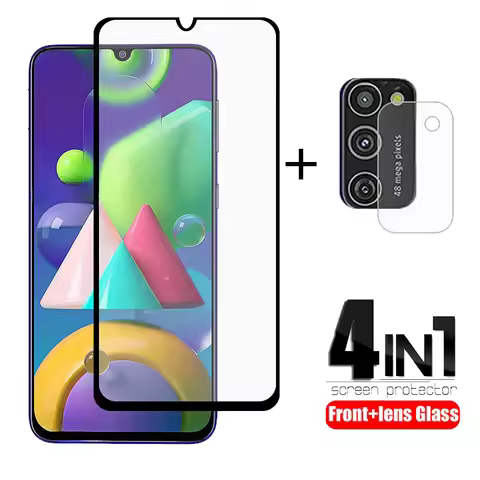 4-in-1 For Samsung Galaxy M21 Glass For Samsung A51 Tempered Glass For Samsung A51 A71 A31 A30 A50 S
