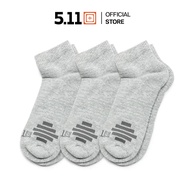 5.11 Tactical - PT-R Plus Ankle Sock (3-Pack) ถุงเท้าข้อสั้น กันลื่น แพ็ค 3 คู่ ลดการเสียดสี และอับช