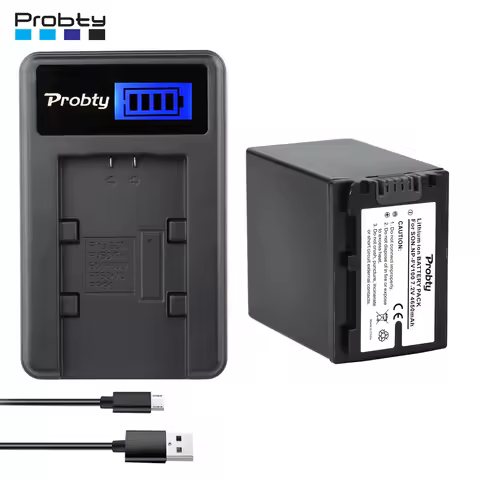 4650mAh NP FV100 NP-FV100 FV100 Batteries + LCD USB Charger for Sony NP-FV30 NP-FV50 NP-FV70 SX83E S