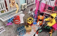 全新 Toys cabin 分體式冷氣機 室外機 冷氣機 1/20 TOSHIBA 東芝 可配 re-ment rement figma shf 