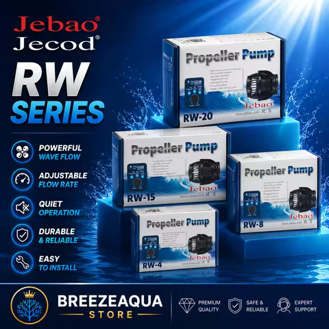 Jebao Jecod 110~240V RW4 RW8 RW15 RW20 Coral Cylinder Pump Marine Aquarium Wavemaker Coral Reef Fish