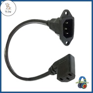 DC  90 Degree IEC 320 C13 Female to C14 Male C13 to C14 Panel Mount Power Cable