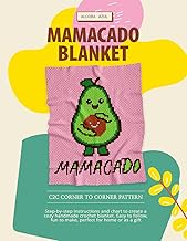 Mamacado Blanket C2C Crochet Pattern Book | 70x90 Square Corner-to-Corner Nursery Afghan Step-by-Ste