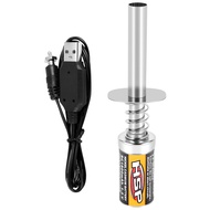 Nitro 1.2 V 1800Mah Glow Plug Starter Igniter USB Charger for RC Car