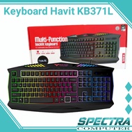 Havit HV-KB371L Gaming Keyboard Backlight 12 Multimedia Keys (Black)