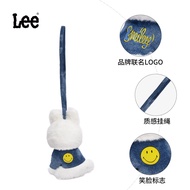 LEE กระเป๋าเป้สะพายหลังของผู้หญิงมีจี้รูปยีนส์ Corgi น่ารักของ LEE สำหรับกระเป๋าสะพายไหล่กระเป๋าถือส